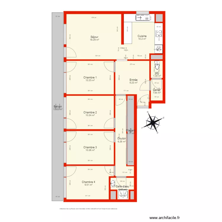 BI 5288 c&ocirc;t&eacute;. Plan de 