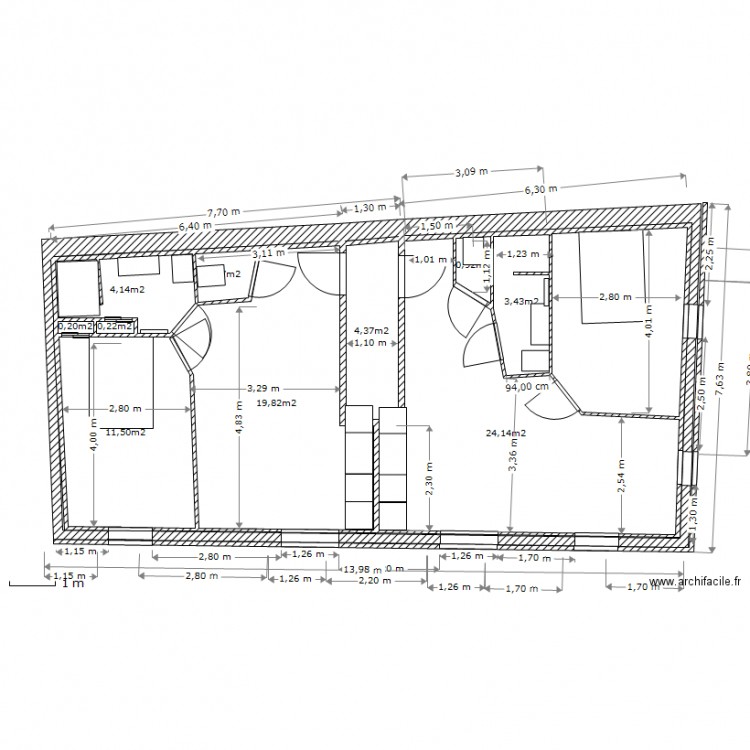 1 etage. Plan de 0 pièce et 0 m2