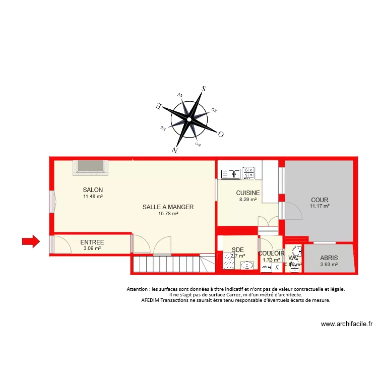 BI 6306 RDC. Plan de 
