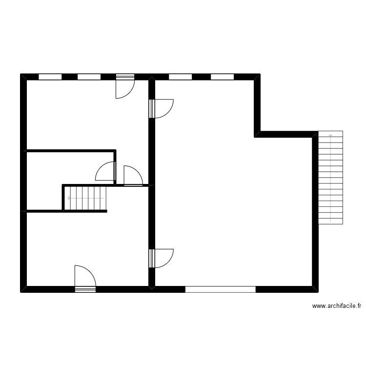 DUFRECHE. Plan de 4 pièces et 99 m2