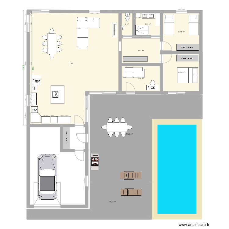 maison Gravières. Plan de 0 pièce et 0 m2