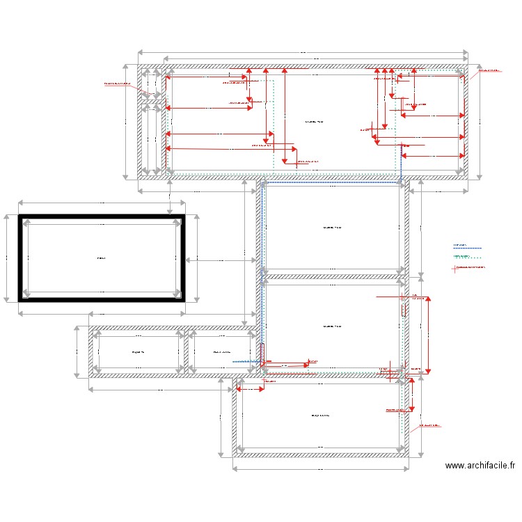 Plan Gary Réseaux EU. Plan de 0 pièce et 0 m2