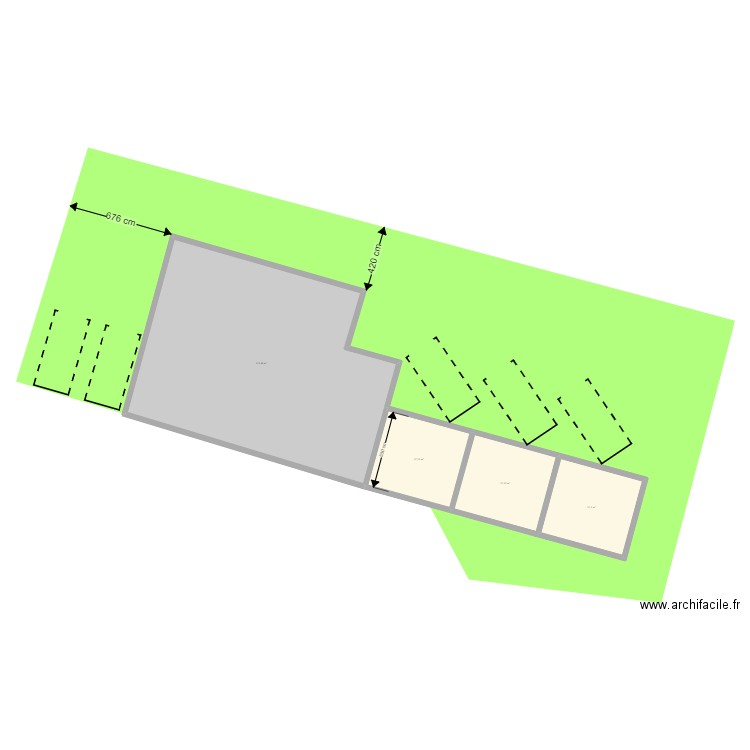 Clinique Vétérinaire Fleury. Plan de 4 pièces et 256 m2