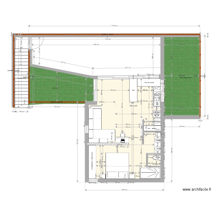 VPN93.25.01.2023. Plan de 2 pièces et 40 m2