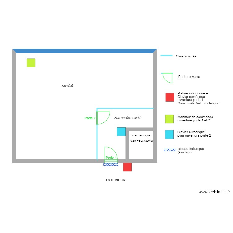 visiophone HH. Plan de 0 pièce et 0 m2