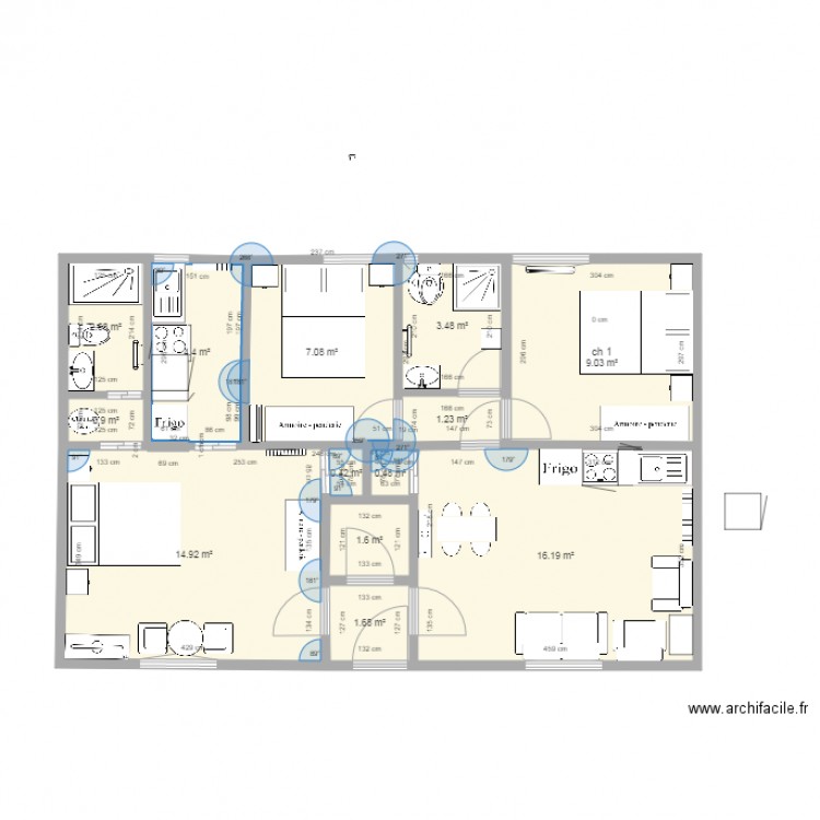 Batiment A coté jardin dernier. Plan de 0 pièce et 0 m2