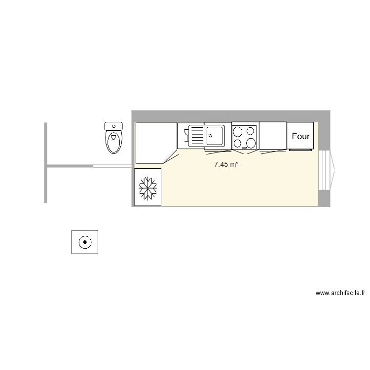 Cuisine . Plan de 0 pièce et 0 m2