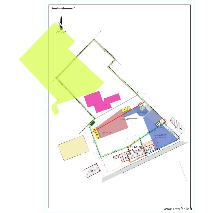 PLAN M PROPRE 9 - 5M 2 PISTE ZAC6 3  et 5 mètres. Plan de 0 pièce et 0 m2