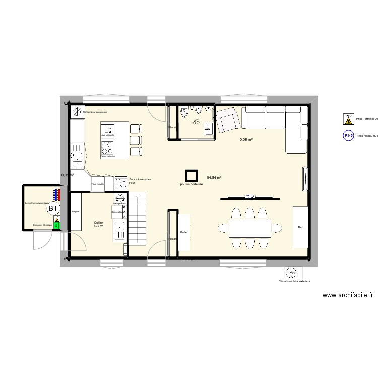 festigny MOI RDC MULTIMÉDIA. Plan de 0 pièce et 0 m2