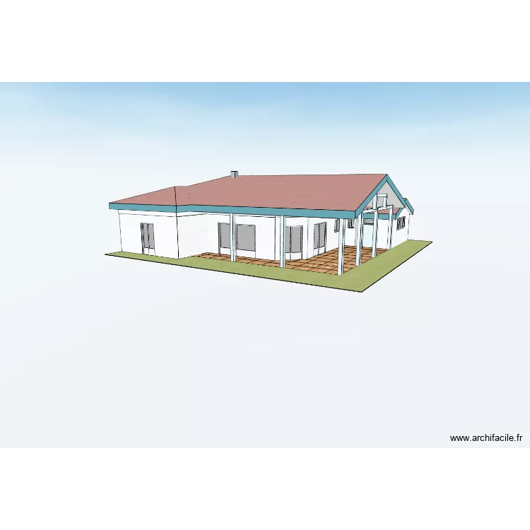 Maison-1608. Plan de 11  et 252 m²