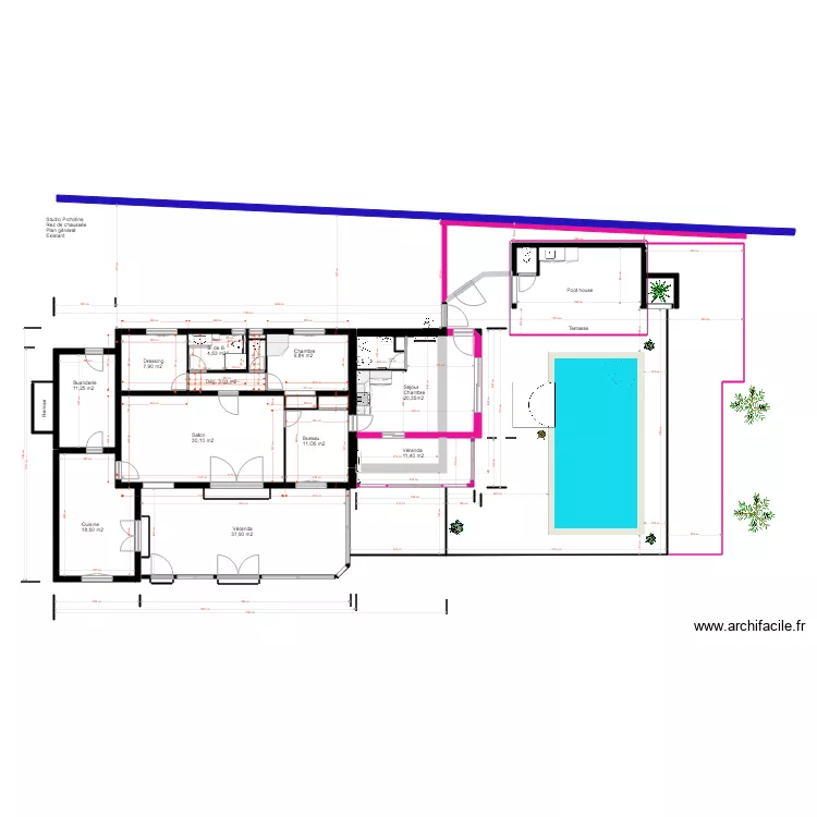 Picholine Projet 04 18 plan g&eacute;n&eacute;ral . Plan de 
