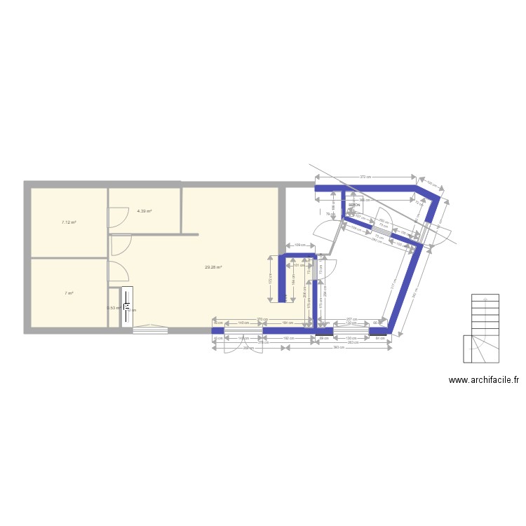 lacanau original agrandi 16 07 2018 cotes. Plan de 0 pièce et 0 m2