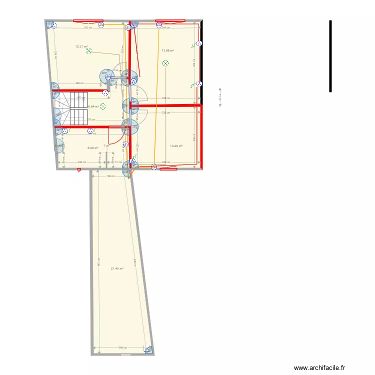 GRAND LEEZ 1ER Arnaud Electricit&eacute;. Plan de 