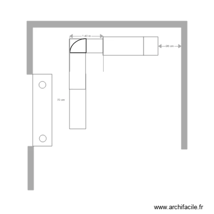 petit ile. Plan de 