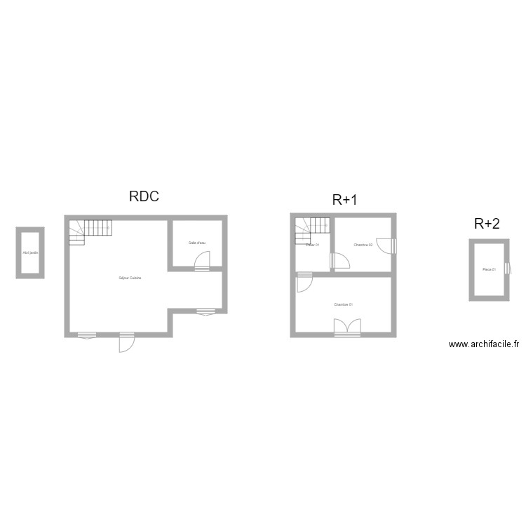 3506011032. Plan de 7 pièces et 78 m2