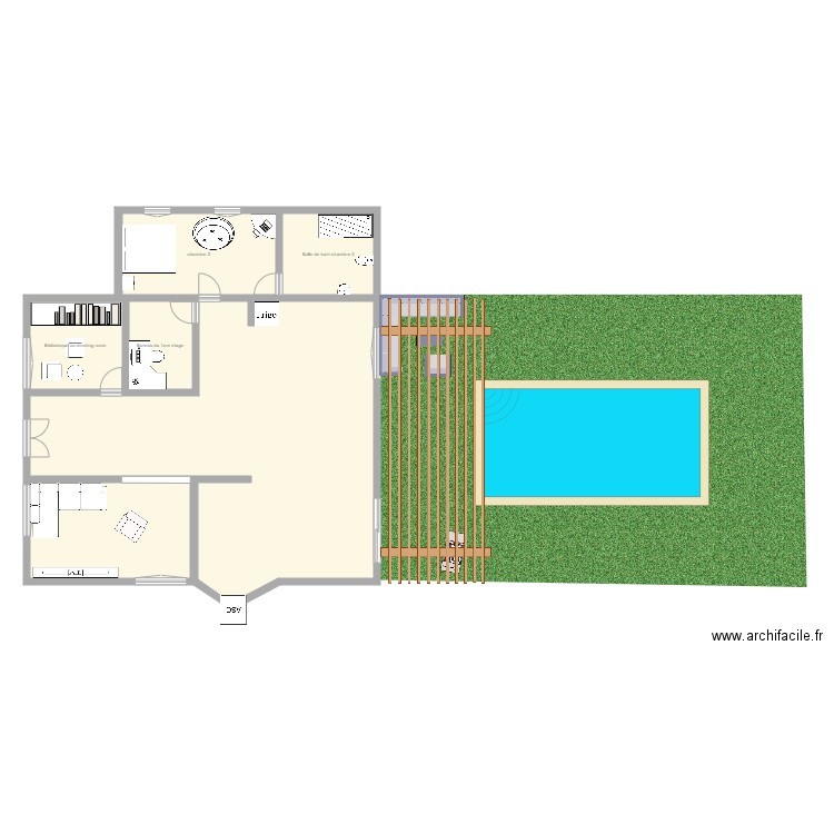 Etage 2 maison de reve . Plan de 0 pièce et 0 m2