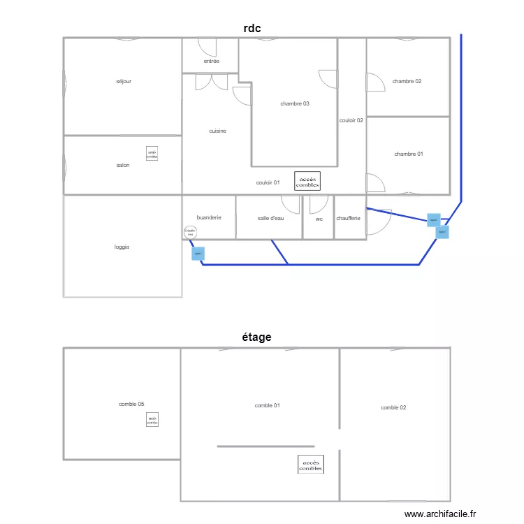 roy ASS maison. Plan de 