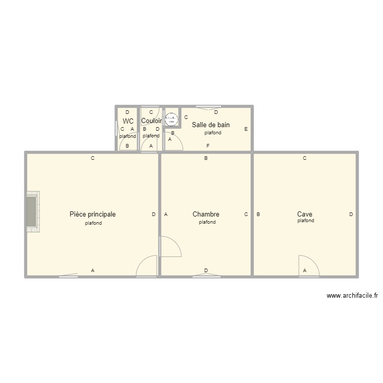 leballeur1 rdc. Plan de 0 pièce et 0 m2