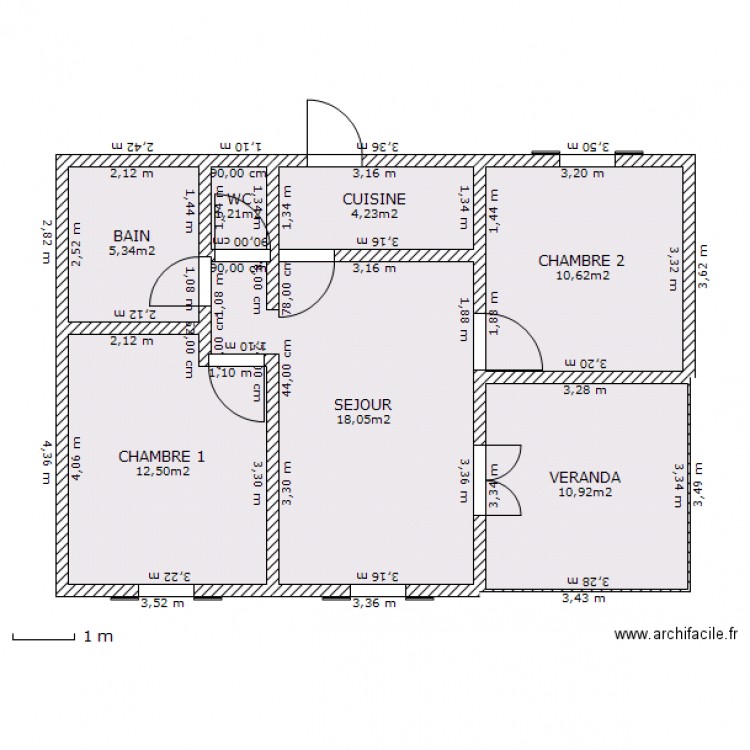 MAISON BOURBON BOIS. Plan de 0 pièce et 0 m2