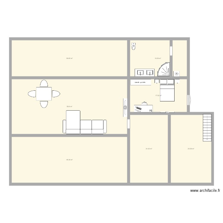 Maison. Plan de 0 pièce et 0 m2