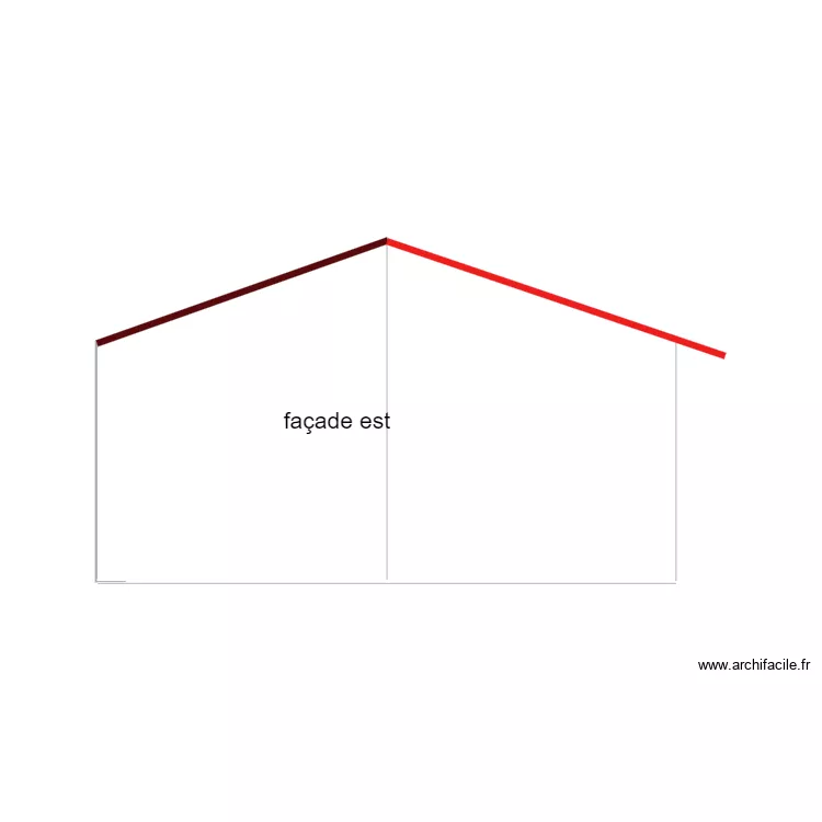 fa&ccedil;ade est. Plan de 