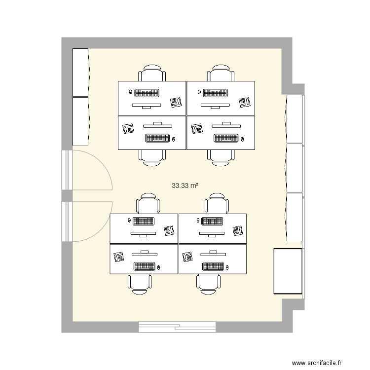 Bureau SDR. Plan de 0 pièce et 0 m2