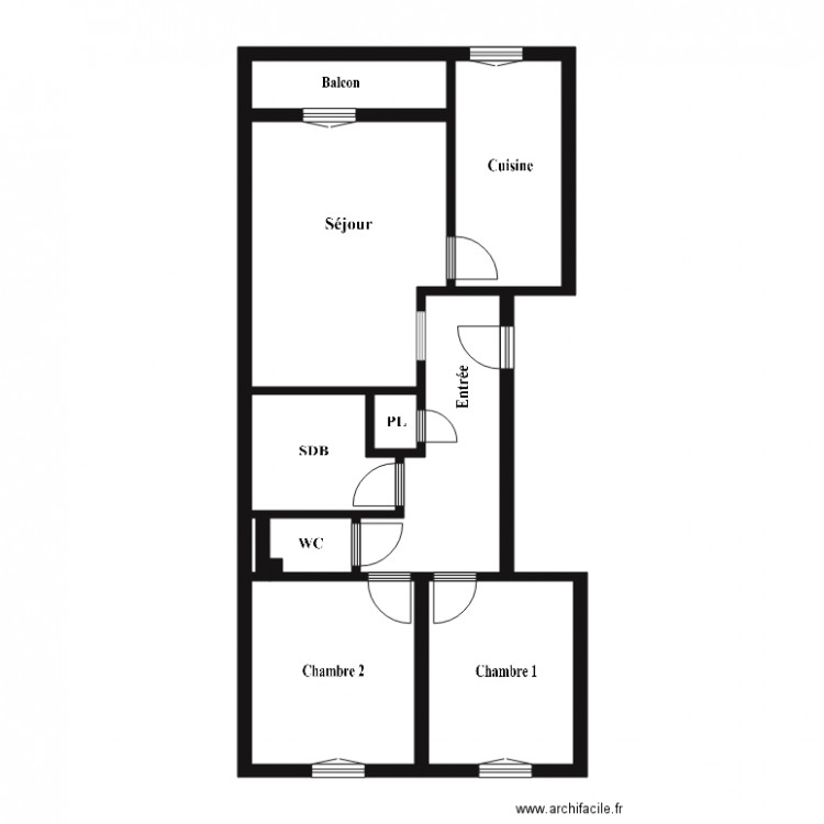 Bouziane. Plan de 0 pièce et 0 m2