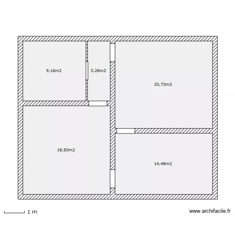 1er etage séparé. Plan de 1er etage séparé. Plan de