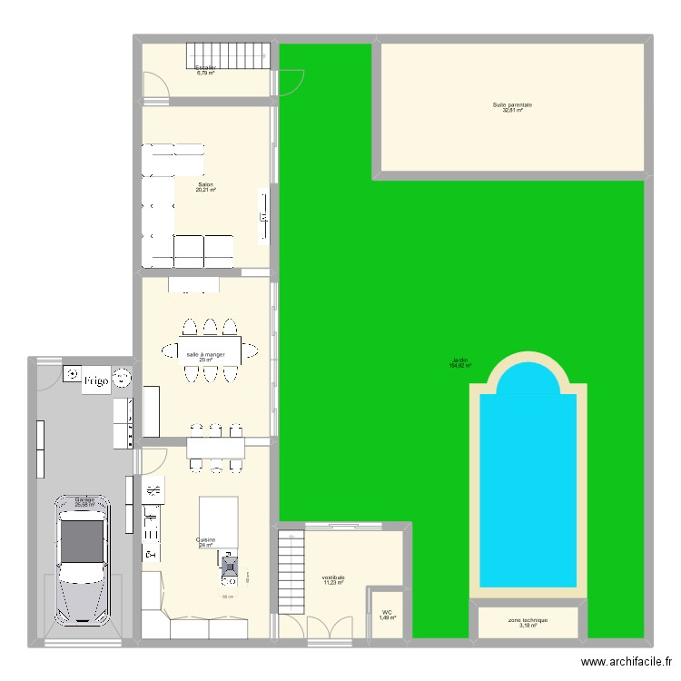 maison TOY. Plan de 21 pièces et 598 m2