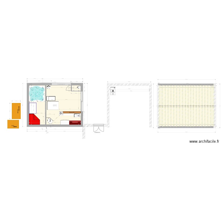 win v2. Plan de 22 pièces et 65 m2