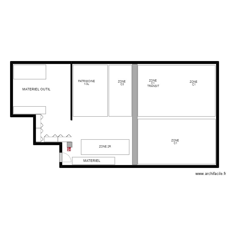 CASERNEMENT Z33S. Plan de 0 pièce et 0 m2