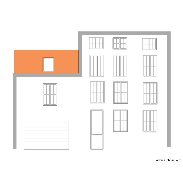 ARQUEBUSE  Façade. Plan de 0 pièce et 0 m2