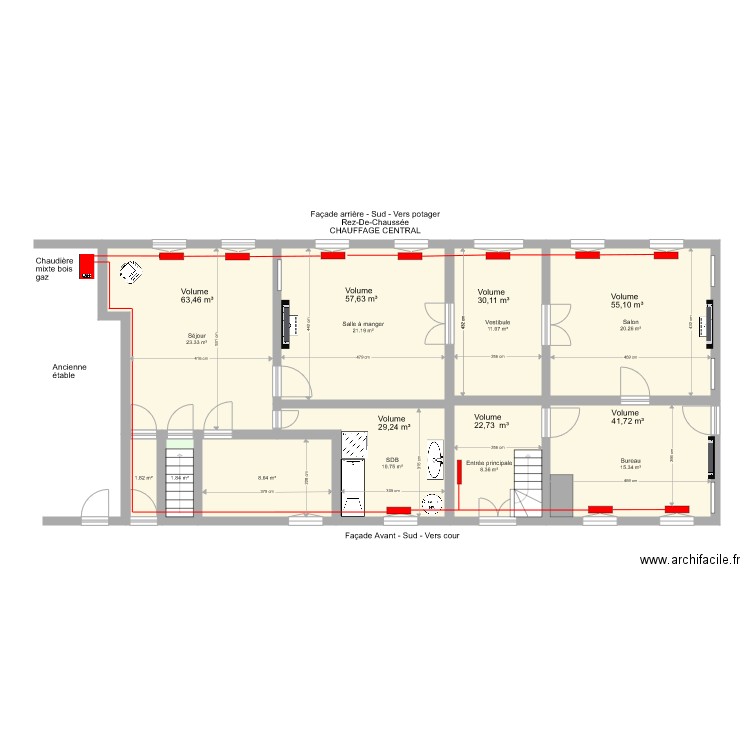 Maison LinGeff Chauff RDC1. Plan de 0 pièce et 0 m2