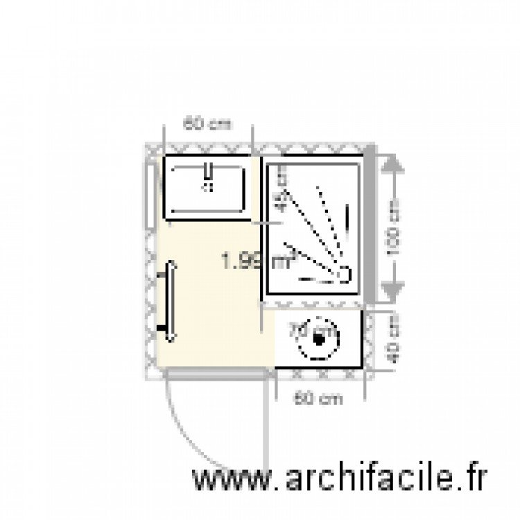 SDB V3. Plan de 0 pièce et 0 m2