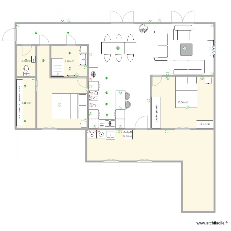 Maison HERIN V2. Plan de 0 pièce et 0 m2