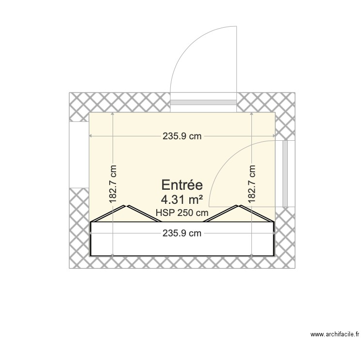 Entrée. Plan de 0 pièce et 0 m2