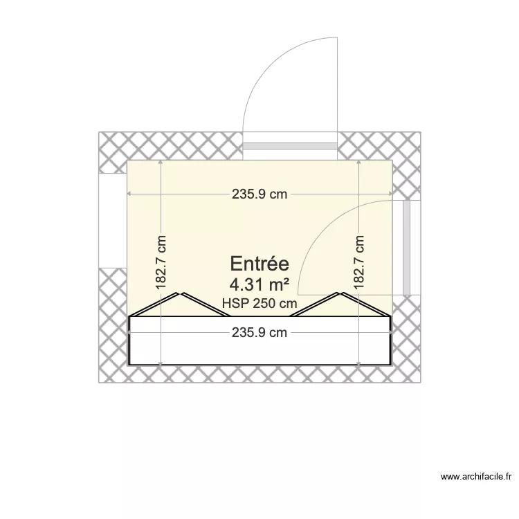 Entr&eacute;e. Plan de 