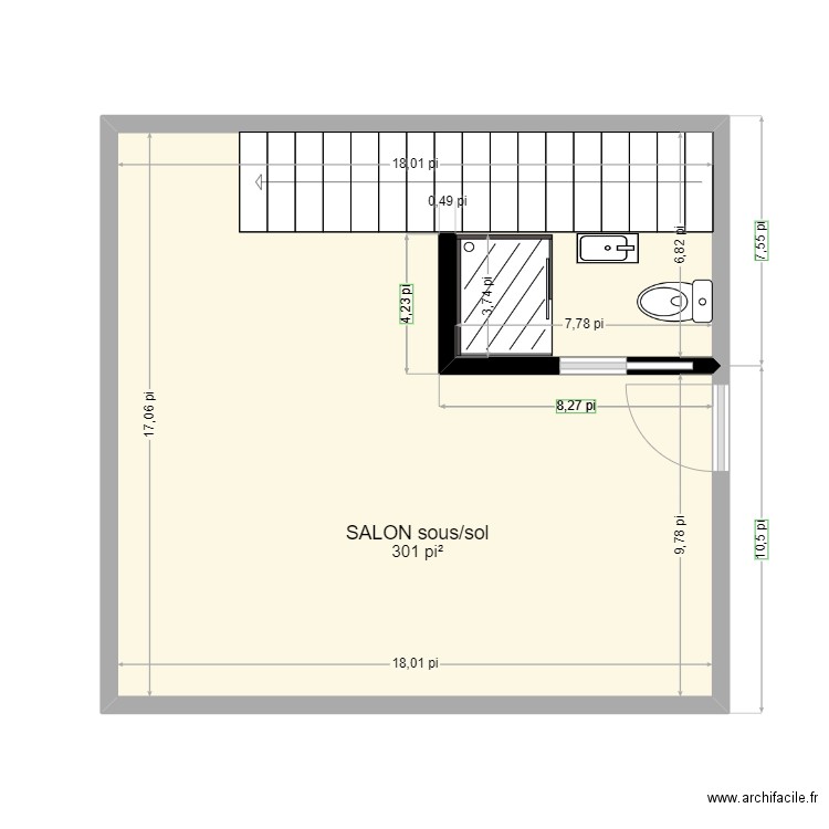 Plan sdb Dresden s/sol. Plan de 0 pièce et 0 m2