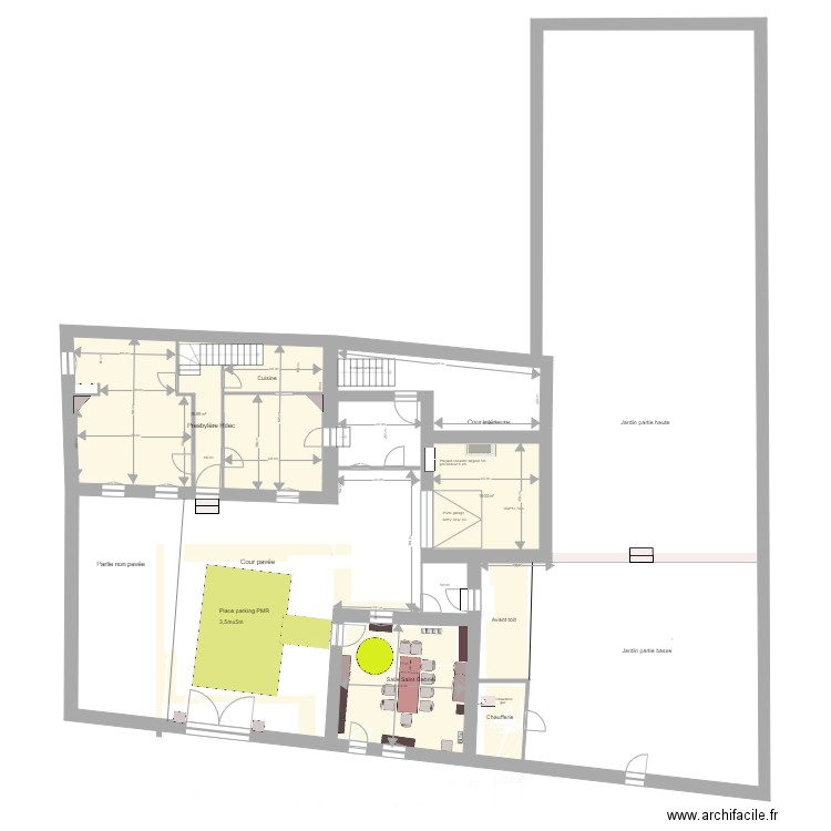 Bourron  Vue en plan Accès PMR. Plan de 0 pièce et 0 m2