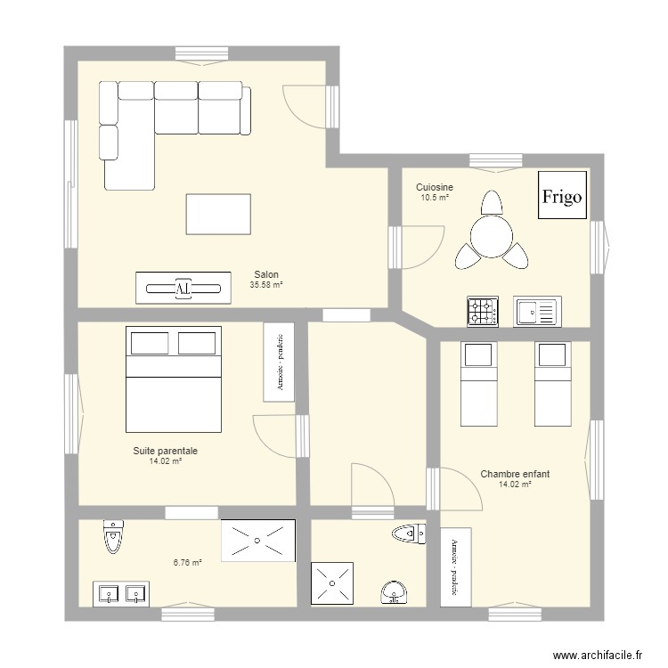 Maison Ponton. Plan de 0 pièce et 0 m2