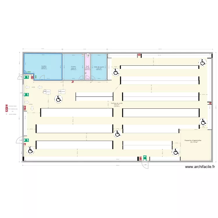 Stock privé St bonnet de mure après travaux. Plan de Stock privé St bonnet de mure après travaux. Plan de