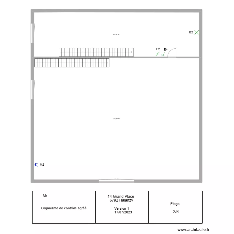 Etage Dorian. Plan de 
