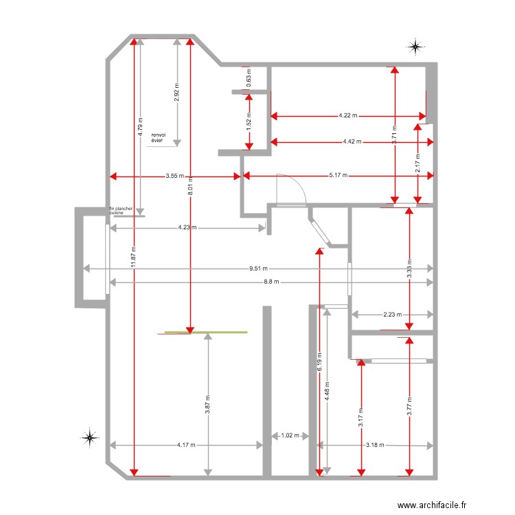 marcel RC et SS. Plan de 0 pièce et 0 m2