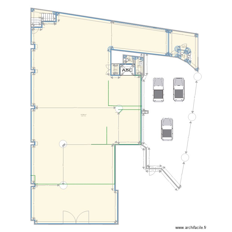 RDC AVIDENT . Plan de 0 pièce et 0 m2