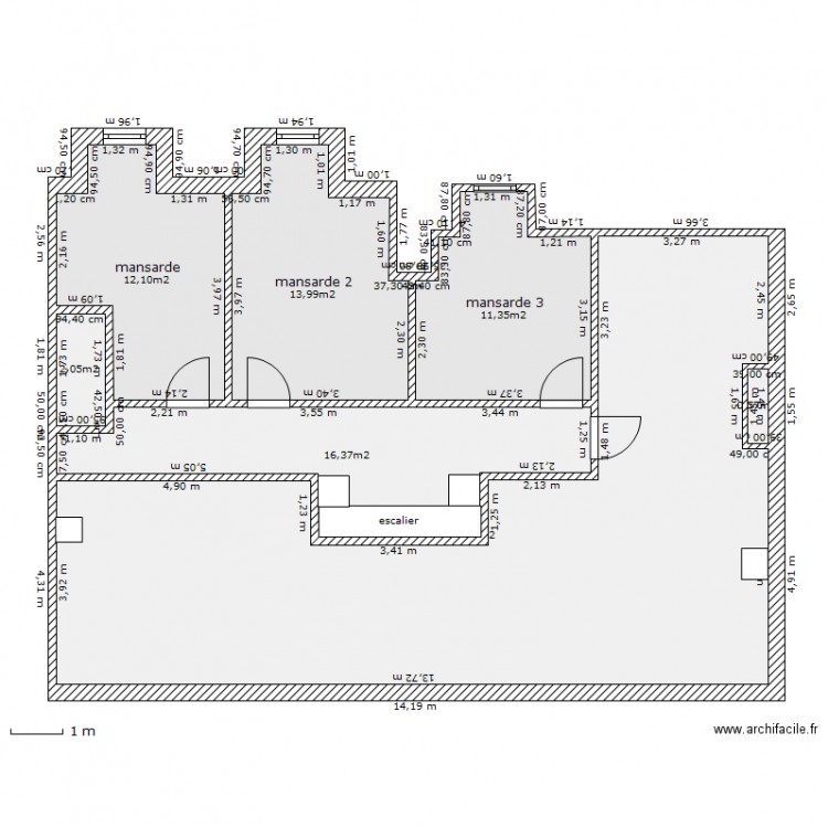 ceinture25.combles.6. Plan de 0 pièce et 0 m2