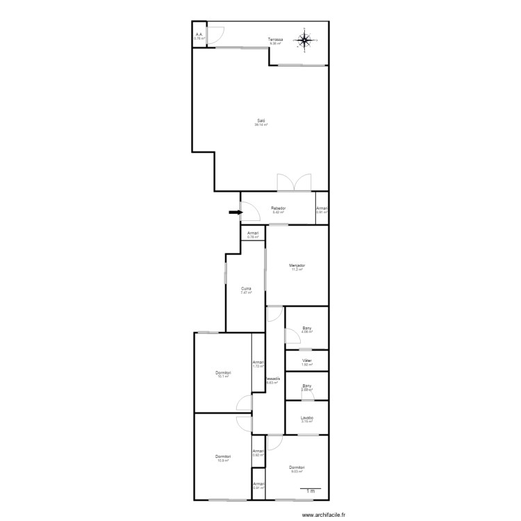 ED LARISA ESC C 4 1 ANDORRA. Plan de 0 pièce et 0 m2