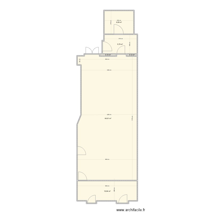 croquis cotation intérieur. Plan de 0 pièce et 0 m2