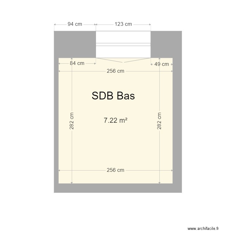 Sdb Bas. Plan de 0 pièce et 0 m2