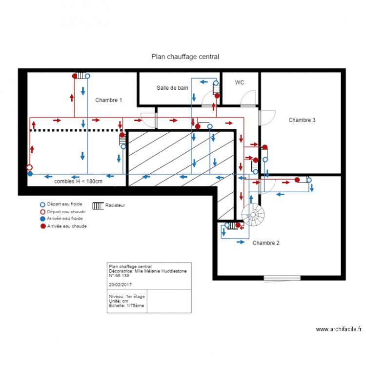 chauffage centralb2nd . Plan de 0 pièce et 0 m2