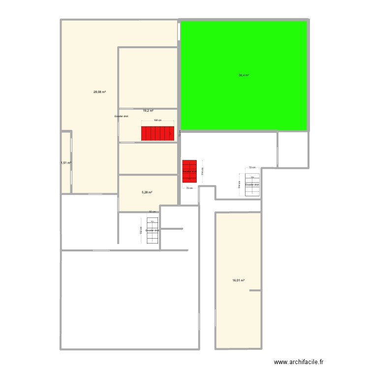 soissons invts. Plan de 6 pièces et 106 m2